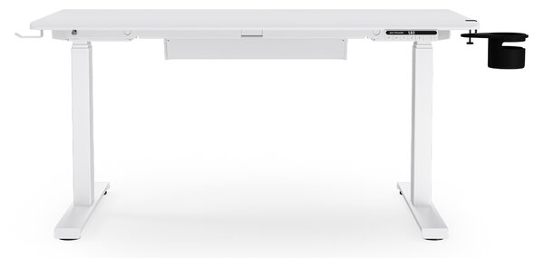 Elektrický stůl s nastavitelnou výškou ergonomický bílý,1200x600 mm: ARIA