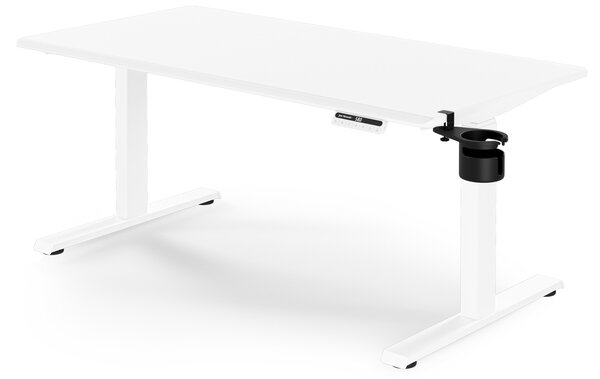 Elektrický stůl s nastavitelnou výškou ergonomický bílý,1400x700 mm: ARIA