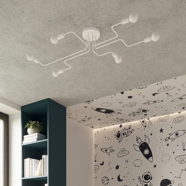 Sollux Lighting Lustr VECTOR 6 bílý