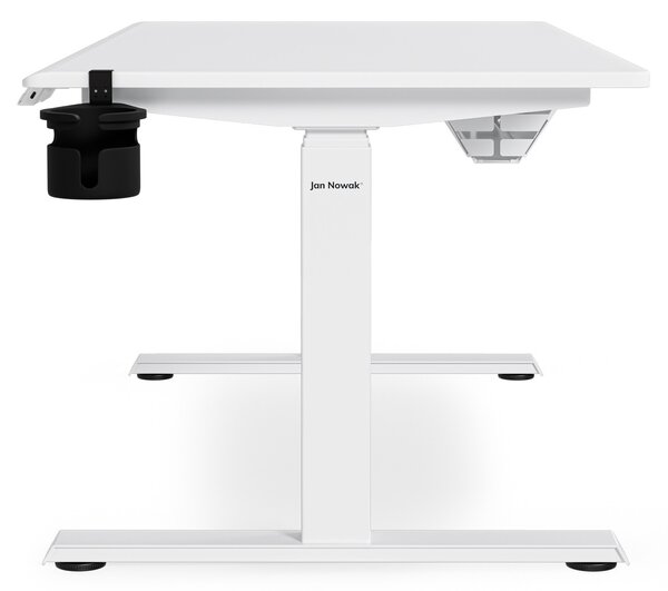 Elektrický stůl s nastavitelnou výškou ergonomický bílý,1400x700 mm: ARIA