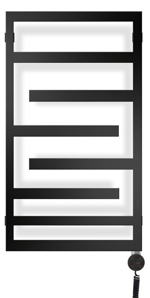 Oltens Flamma (e) elektrický radiátor 88x50 cm černá mat 55113300