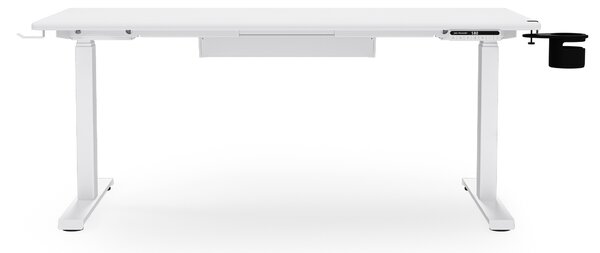 Elektrický stůl s nastavitelnou výškou ergonomický bílý,1400x700 mm: ARIA