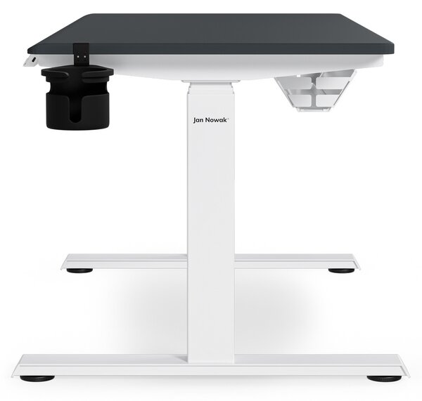 Elektrický stůl s nastavitelnou výškou ergonomický bílo-antracitový,1200x600 mm: ARIA