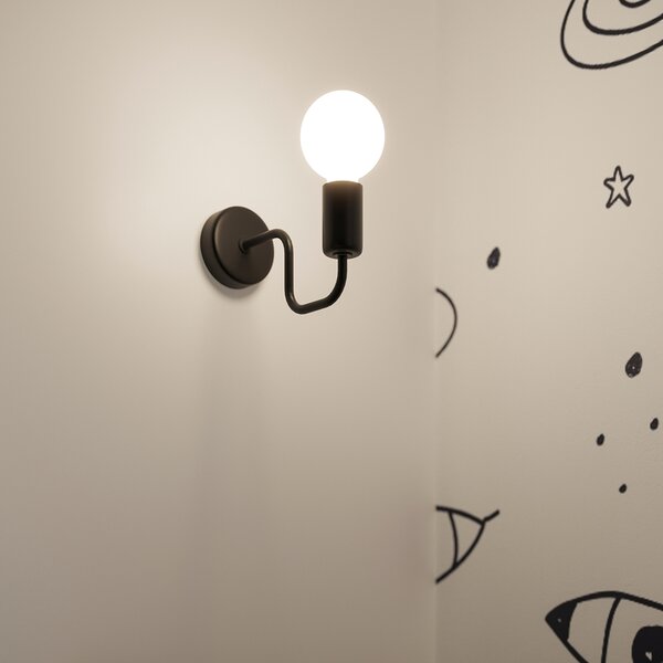 Sollux Lighting Nástěnné svítidlo VECTOR černé