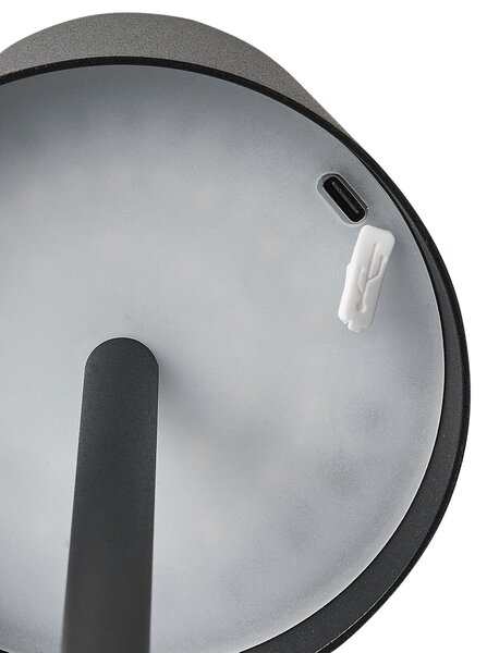 LED bezdrátová stolní lampa VALIRA se stmívačem Kov Černá