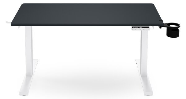 Elektrický stůl s nastavitelnou výškou ergonomický bílo-antracitový,1200x600 mm: ARIA