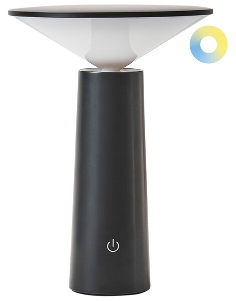 LED bezdrátová stolní lampa LEVIRA se stmívačem Kov Černá
