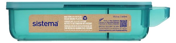 Sistema Krabička na svačinu Slide ‘n‘ Snack 445 ml Barva: modrá