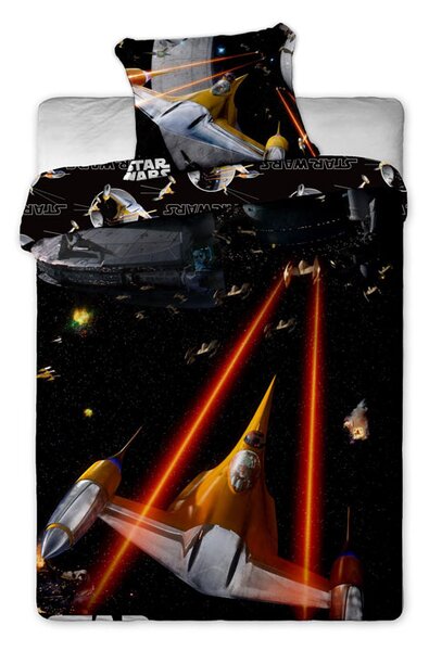 Jerra fabrics Povlečení Star Wars spaceships bavlna 140/200, 70/90 cm