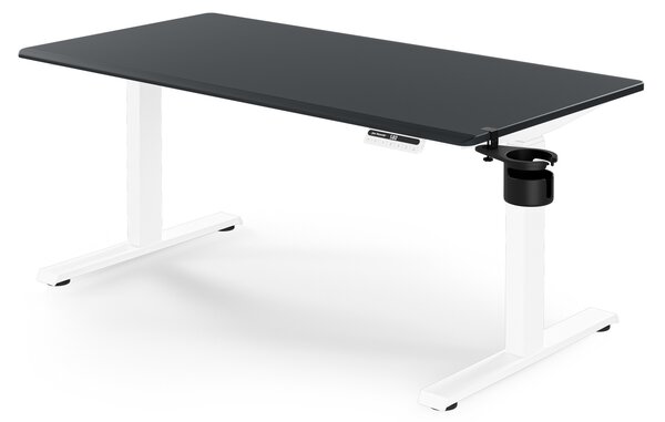 Elektrický stůl s nastavitelnou výškou ergonomický bílo-antracitový,1400x700 mm: ARIA