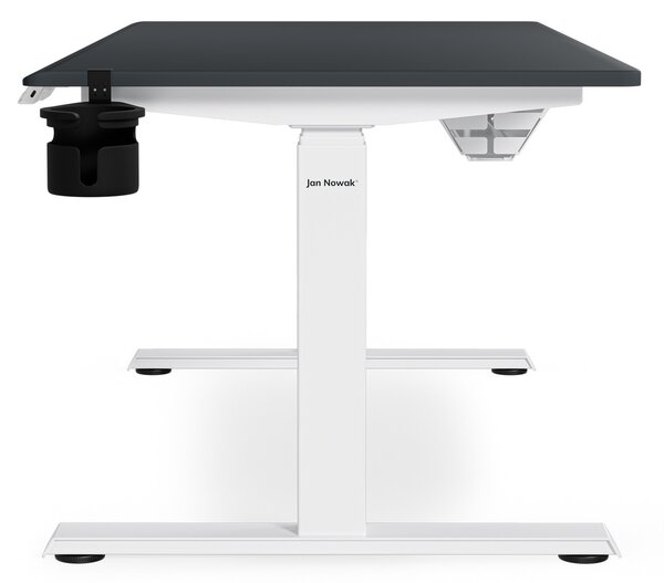 Elektrický stůl s nastavitelnou výškou ergonomický bílo-antracitový,1400x700 mm: ARIA