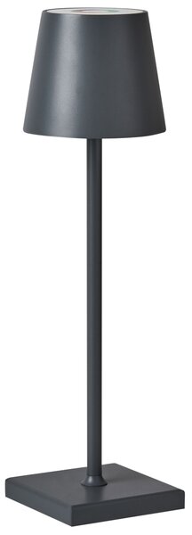 LED bezdrátová stolní lampa VALIRA se stmívačem Kov Tmavě šedá