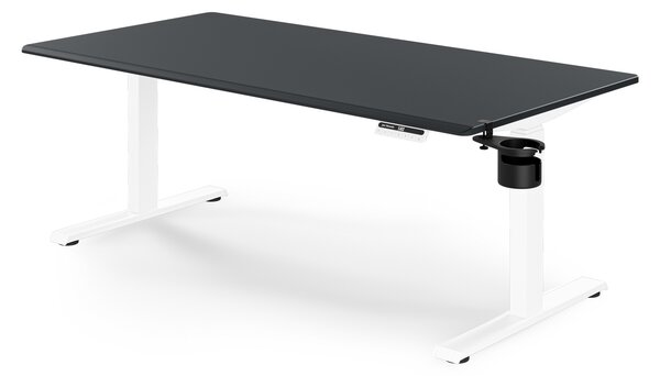 Elektrický stůl s nastavitelnou výškou ergonomický bílo-antracitový,1600x800 mm: ARIA