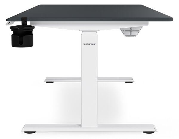 Elektrický stůl s nastavitelnou výškou ergonomický bílo-antracitový,1600x800 mm: ARIA