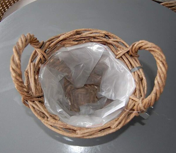 RATANOVÝ KOŠÍK HNĚDÝ CLASIC, 25x20 cm (Van der Leeden®)