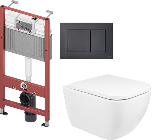 Sada záchodová mísa Oltens Vernal 42002000, podomítkový WC modul Tece Base 9400407, 9240407, 45104000