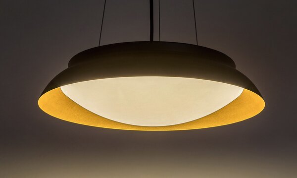 Rabalux Černo-zlaté závěsné LED svítidlo Hafsa 400mm 24W 72134