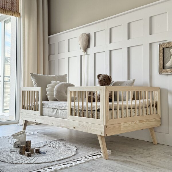 Dětská postel Jitka Duo Velikost spací plochy: 160x80, Barva: přírodní dřevo