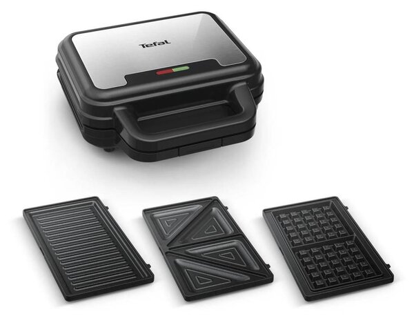 Tefal - Toustovač ULTRA COMPACT 3v1 700W/230V černá/chrom