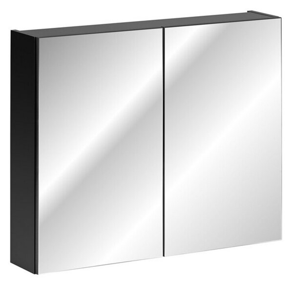 Koupelnová skříňka se zrcadlem SANTA FE BLACK 80cm
