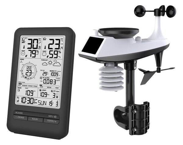 Solight TE92WiFi - Profesionální meteostanice s LCD displejem 2xAA Wi-Fi Tuya