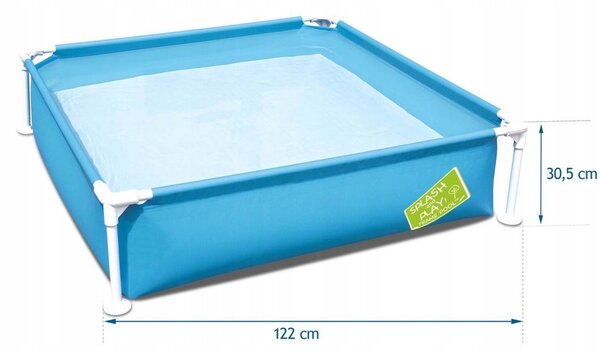 Bazén BESTWAY 122/122/30 cm čtvercový VELKÝ BAZÉNEK