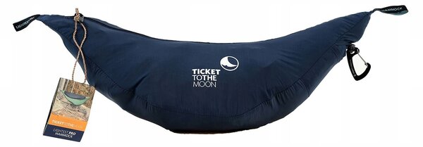 Houpací síť bez tyče Ticket To The Moon modrá, nosnost 100 kg, 325 x 140 cm