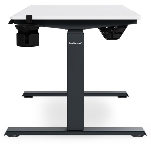 Elektrický stůl s nastavením výšky ergonomický antracitově-bílý, 1200x600 mm: ARIA