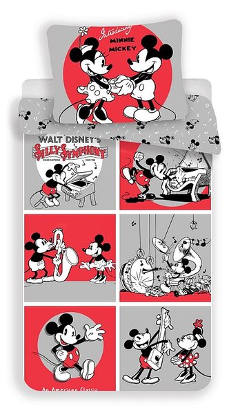 JERRY FABRICS Povlečení Mickey a Minnie classics Bavlna, 140/200, 70/90 cm