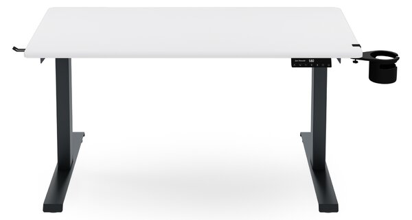 Elektrický stůl s nastavením výšky ergonomický antracitově-bílý, 1200x600 mm: ARIA