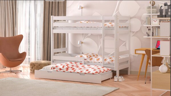 Patrová postel Olda Barva: ořech, Velikost matrace: 160x90 cm, Zábrana na spodní postel: ne