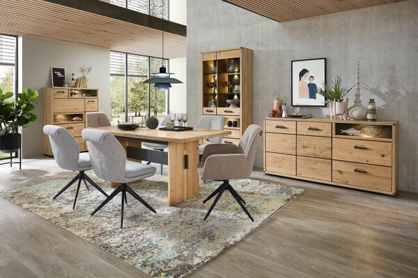 Nábytek do obývacího pokoje a jídelny GAMMA dining room_ divoký dub