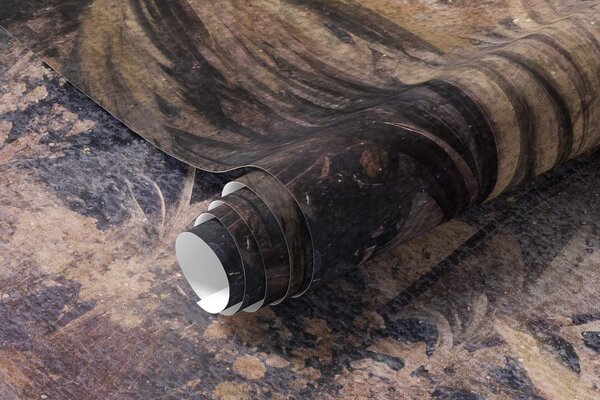 Fototapety Strukturovaná tropická krajina s klidnou řekou obklopenou svěžími palmami, keři a další zelení, Fototapety příroda, w08460 : uwalls.cz