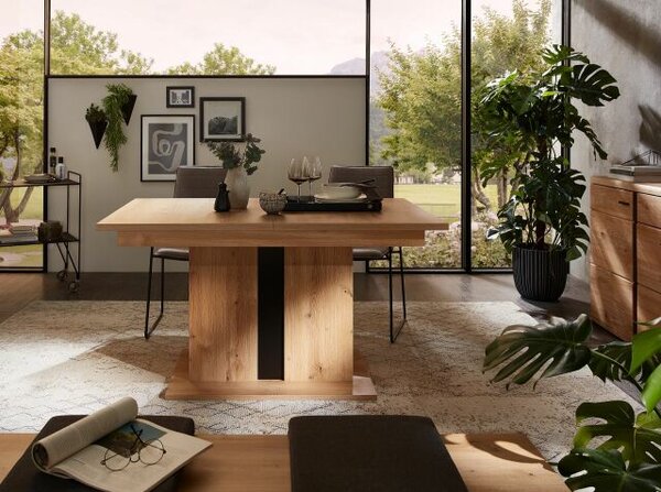 Nábytek do obývacího pokoje a jídelny ATLANTA dining room_ stařený jasan