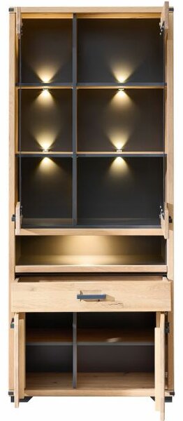 Nábytek do obývacího pokoje a jídelny GAMMA dining room_ divoký dub