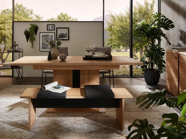 Nábytek do obývacího pokoje a jídelny ATLANTA dining room_ stařený jasan