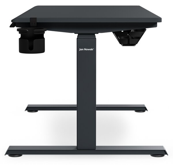 Elektrický stůl s nastavením výšky ergonomický antracitový,1200x600 mm: ARIA