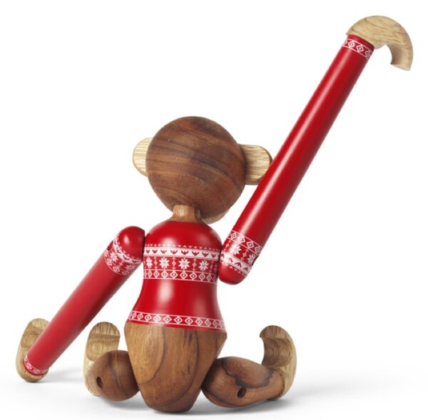Opička Kay Bojesen Christmas Jumper Red - Small KB135