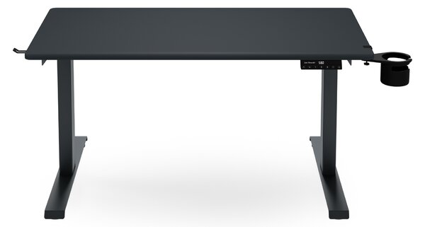 Elektrický stůl s nastavením výšky ergonomický antracitový,1200x600 mm: ARIA