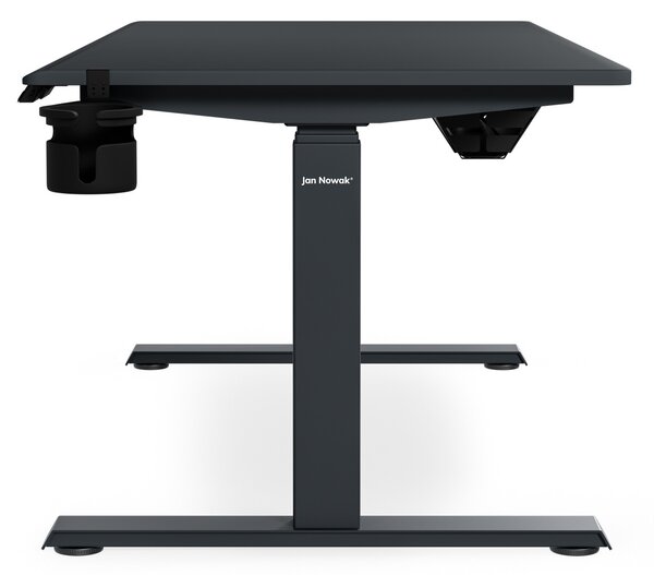 Elektrický stůl s regulací výšky ergonomický antracitový,1400x700 mm: ARIA