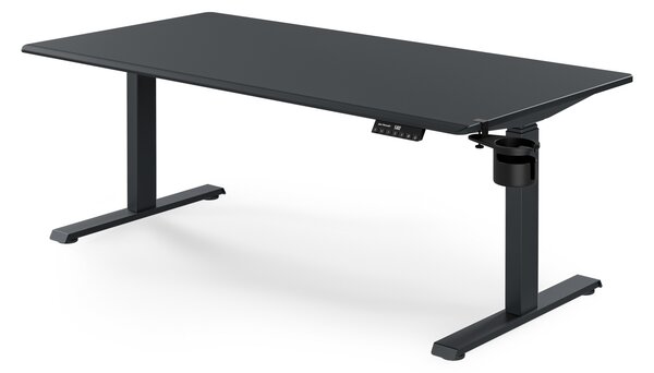 Elektrický stůl s regulací výšky ergonomický antracitový,1600x800 mm: ARIA