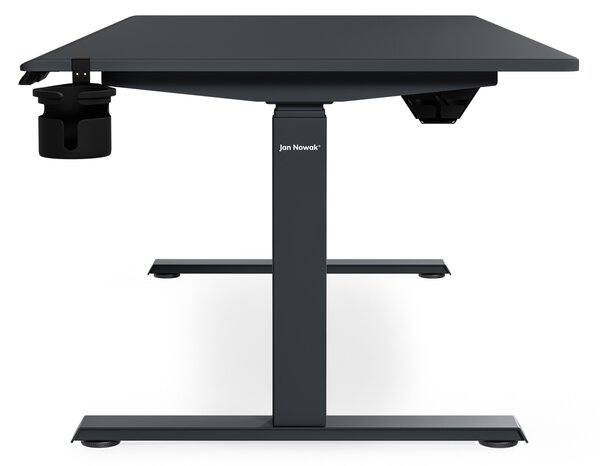 Elektrický stůl s regulací výšky ergonomický antracitový,1600x800 mm: ARIA