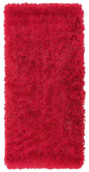 Koberec Shaggy 80 x 150 cm červený CIDE