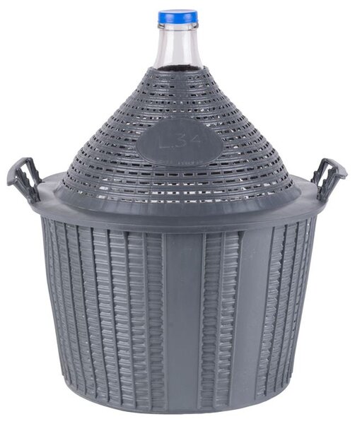 Demižón Strend Pro Cada Inco, sklo/plast, 34 lit., 570x460/355 mm