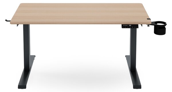 Elektrický stůl s regulací výšky ergonomický antracitový/dub sonoma,1200x600 mm: ARIA
