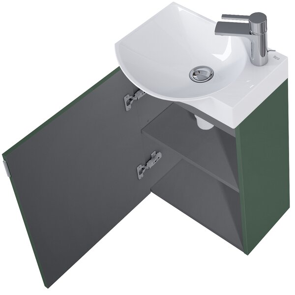 Roca Ravell umyvadla se skříňkou 45.2 cm zelená A852448534