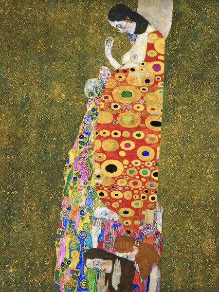 Obrazová reprodukce Hope (Female Nude) - Gustav Klimt, (30 x 40 cm)