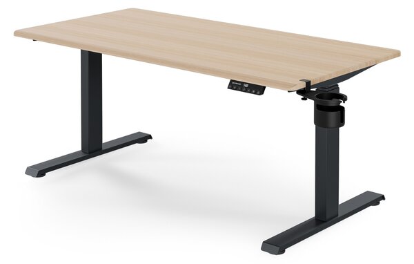Elektrický stůl s regulací výšky ergonomický antracitový/dub sonoma,1400x700 mm: ARIA