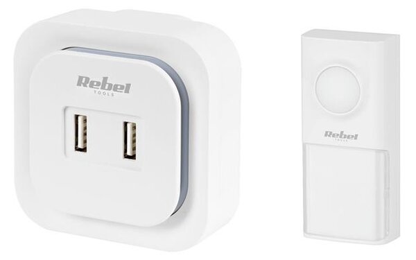 Bezdrátový zvonek 36 melodií + 2x USB