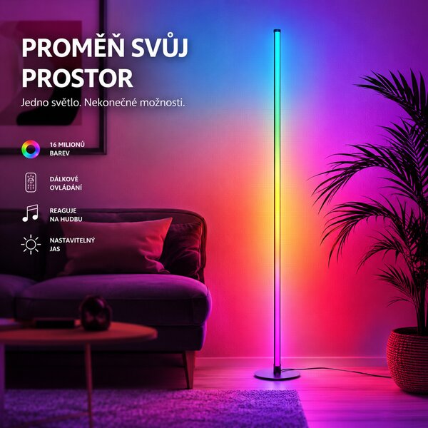 Immax NEO LITE Smart Ambiente lampa,150cm, 12W, RGB barevná, stmívatelná, WiFi